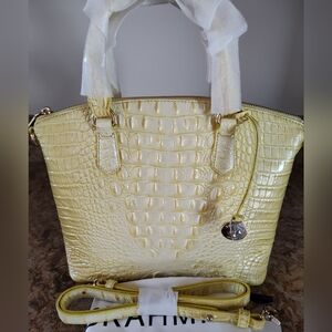 Brahmin Duxbury Sunbeam Melbourne Leather Satchel New With Tags